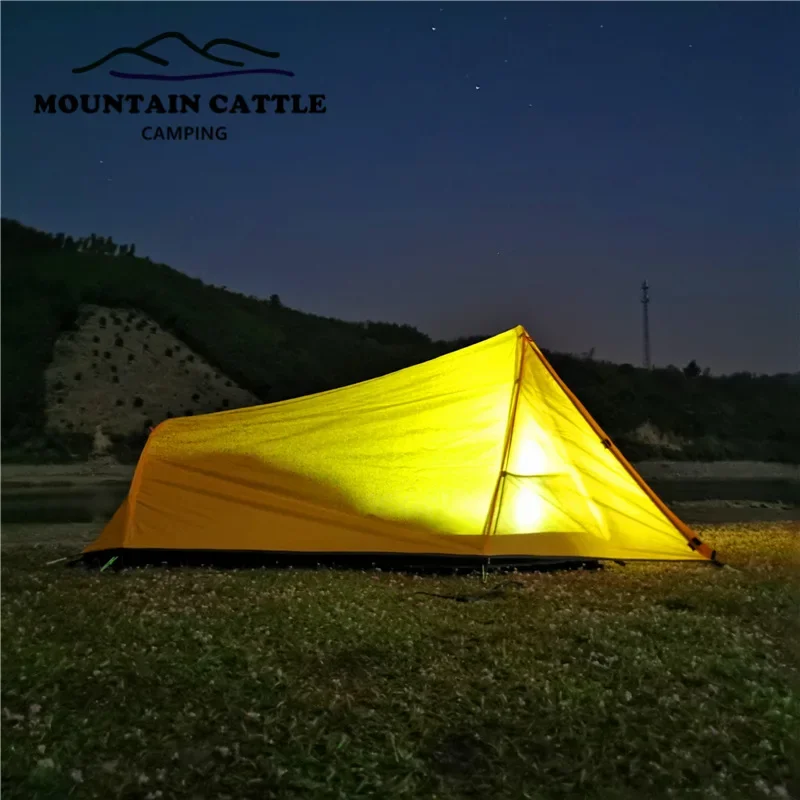 

Cattle 2 Person Outdoor Aluminum Pole Ultra Light Camping Tent Tunnel Channel Rainstorm Prevention Tent אוהל המחנה למניע גשם