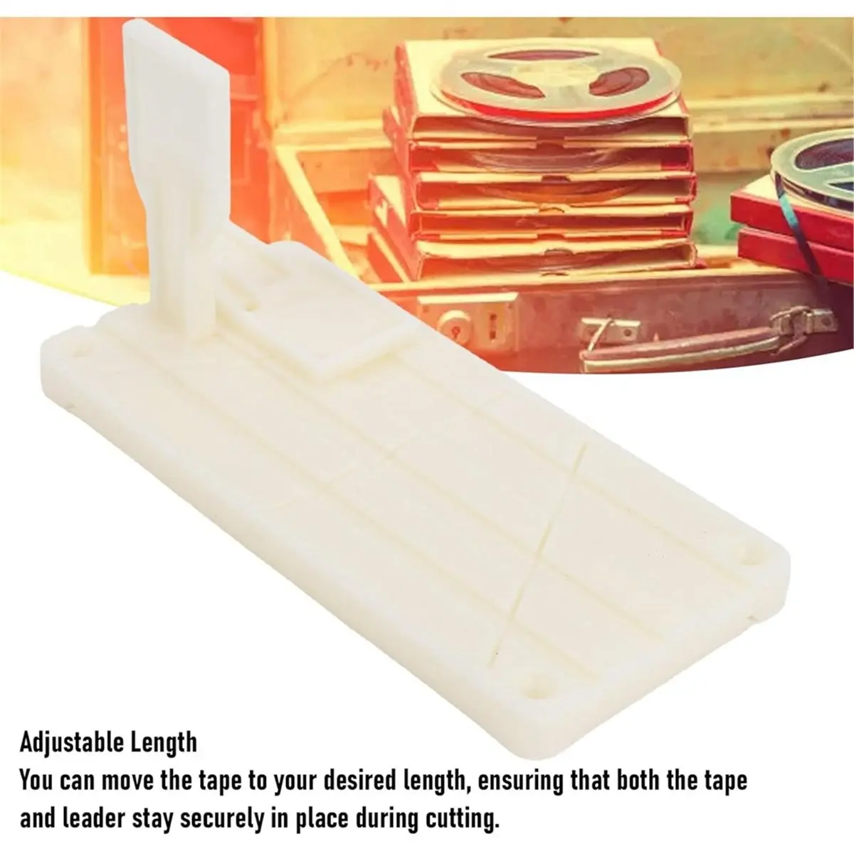 For Revoxsonido 0.25 10 Inch Tape Splicing Open Reel Audio Splicing Block with Full Rail Connection Plate Leader Tape