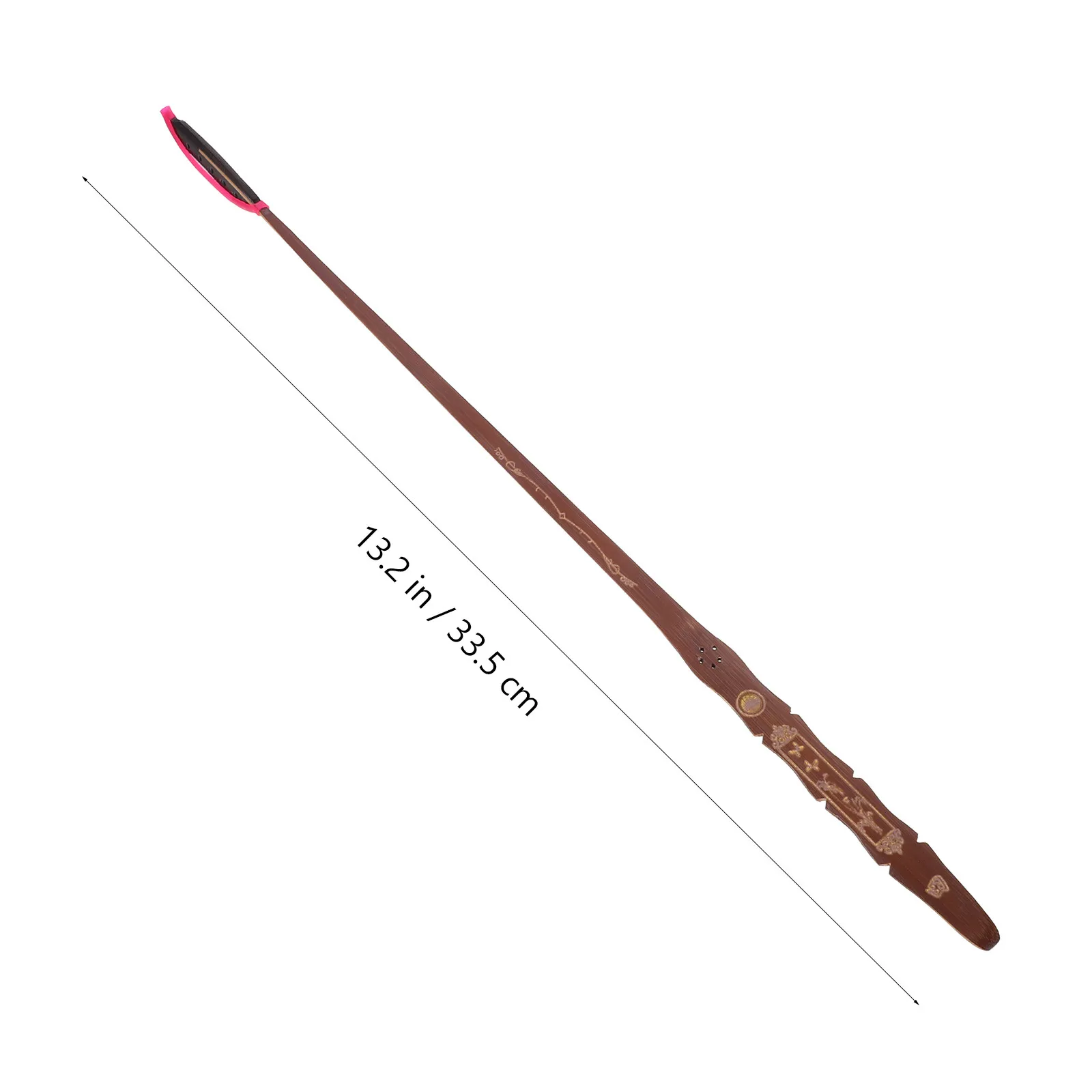 2Pcs Ebony Head Yangqin Qin Bamboo Professional Dulcimer Jean Bamboo for Beautiful Rounded Sound Performance Musical Instrument