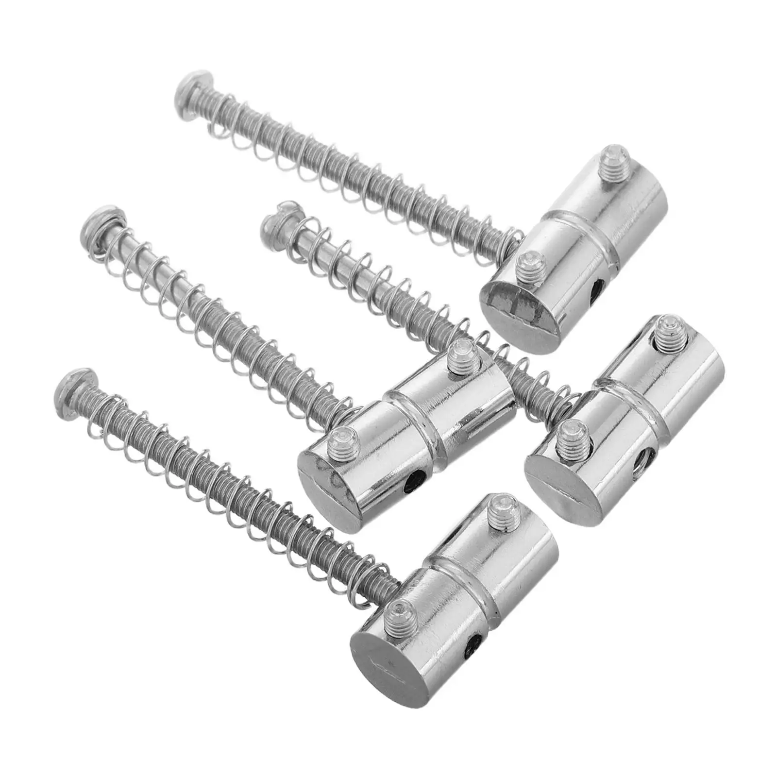 

4 Pcs Four string Bass Guitar Saddle Nuts Electric Bridge 2 Long 2 Short Silver Replacement Parts Tailpiece Accessories