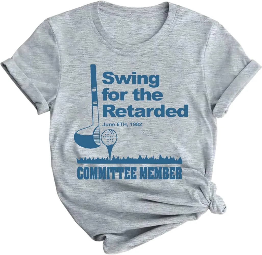 Swing for The Retarded T-Shirt Swing for The Retarded T Shirt Swing for The Retarded T Shirt 1982