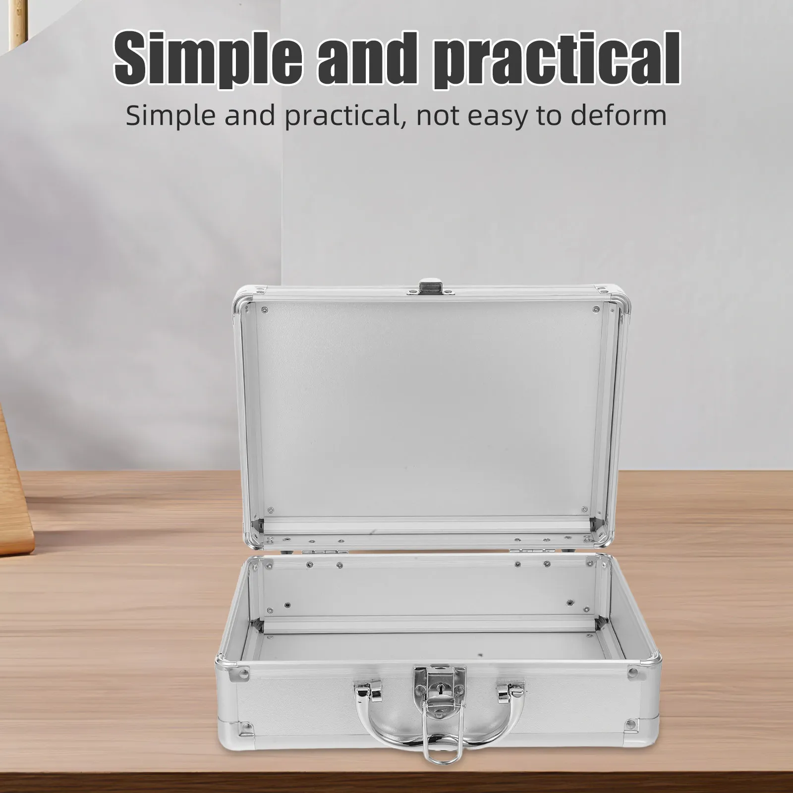 Aluminum Alloy Briefcase Heavy Duty Hard Shell Tool Case for Cameras Accessories Instruments Makeup Tools Portable Workstation
