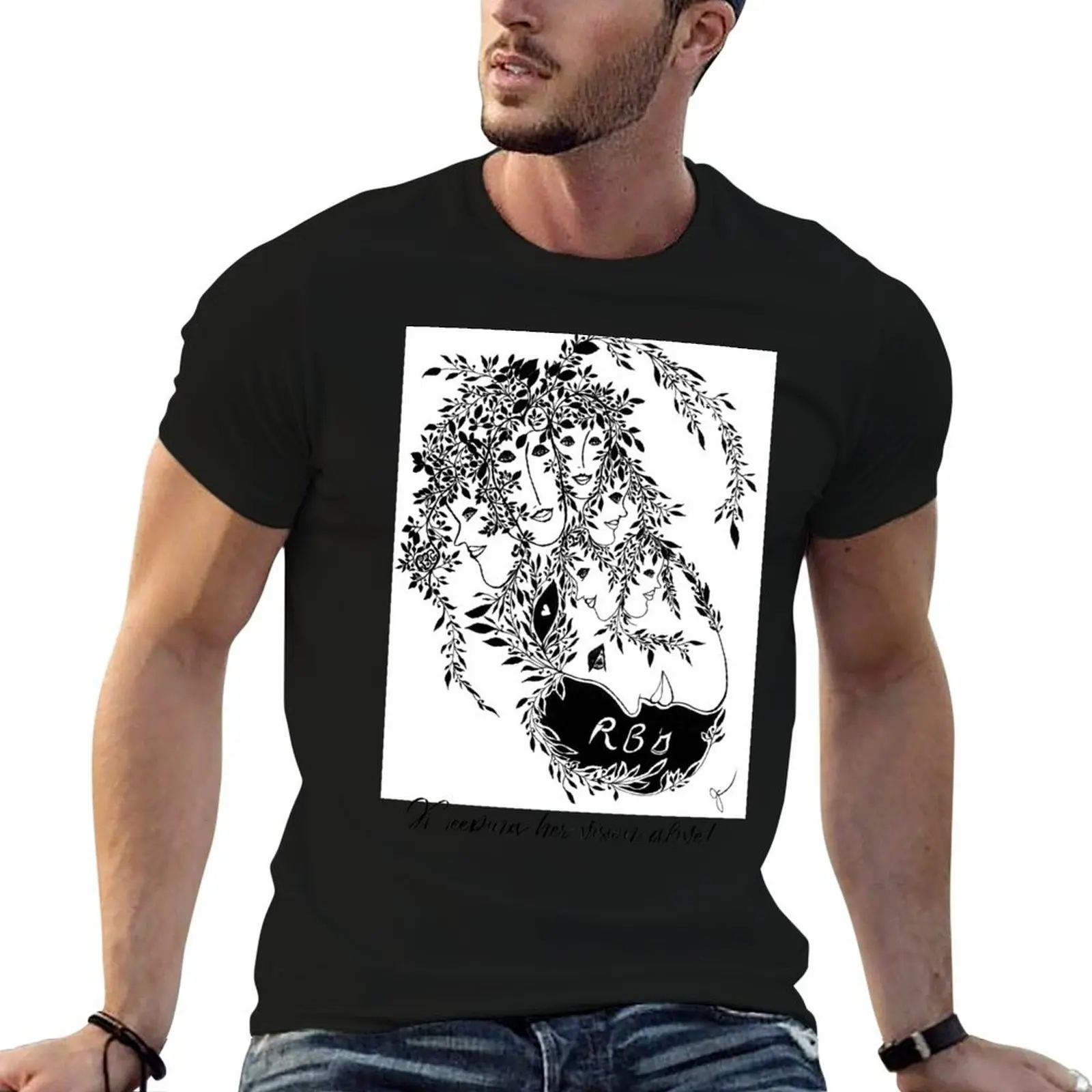 RBG : Garder sa vision intacte ! (Women and Nature) T-Shirt pour homme, t-shirt graphique en coton pour homme