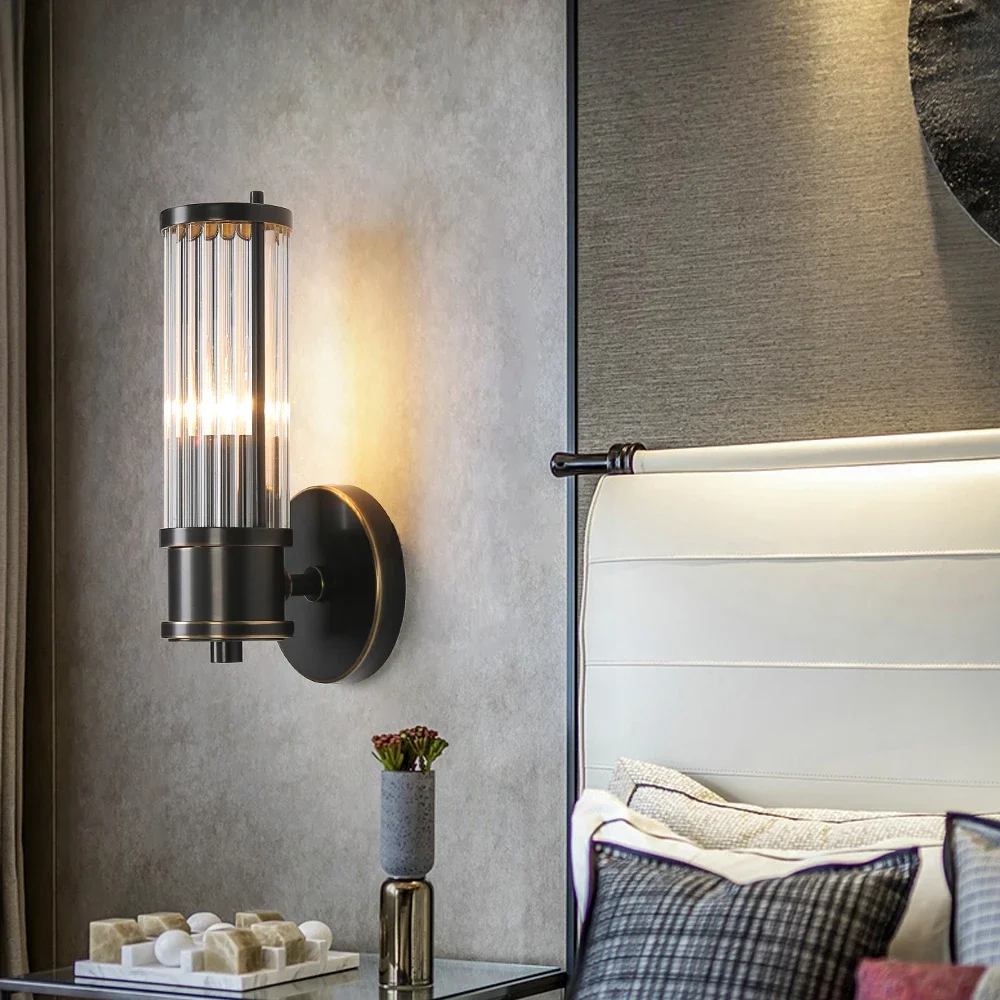 

Modern Wall Light Up and Down Bedside Lamp 2Head Corridor Sconces Home Decor Lighting Fixture for Surface Mounted Gold