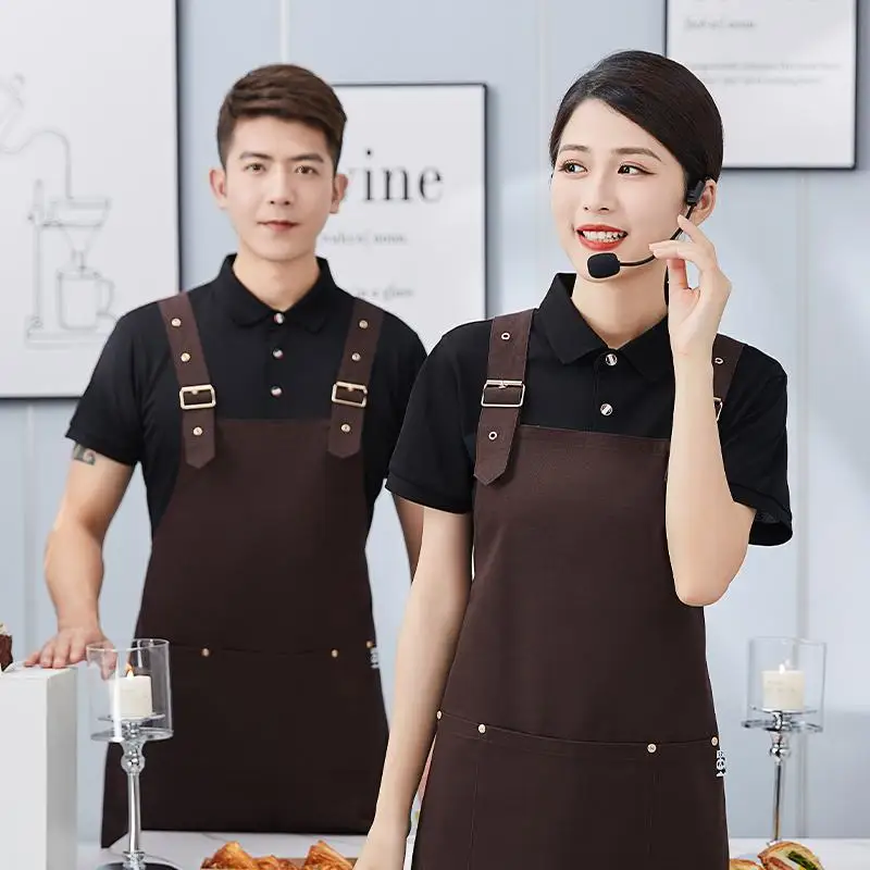 Customized your logo new fashion casual men and women Cotton apron