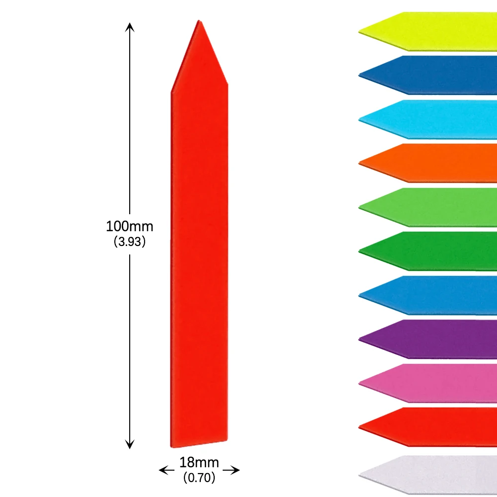 100x18MM tagi plastikowa roślina etykieta ogród zagęszczony Pot markery Diy ogród dekorowanie klasyfikacja sortowanie znak Tag wielokrotnego użytku