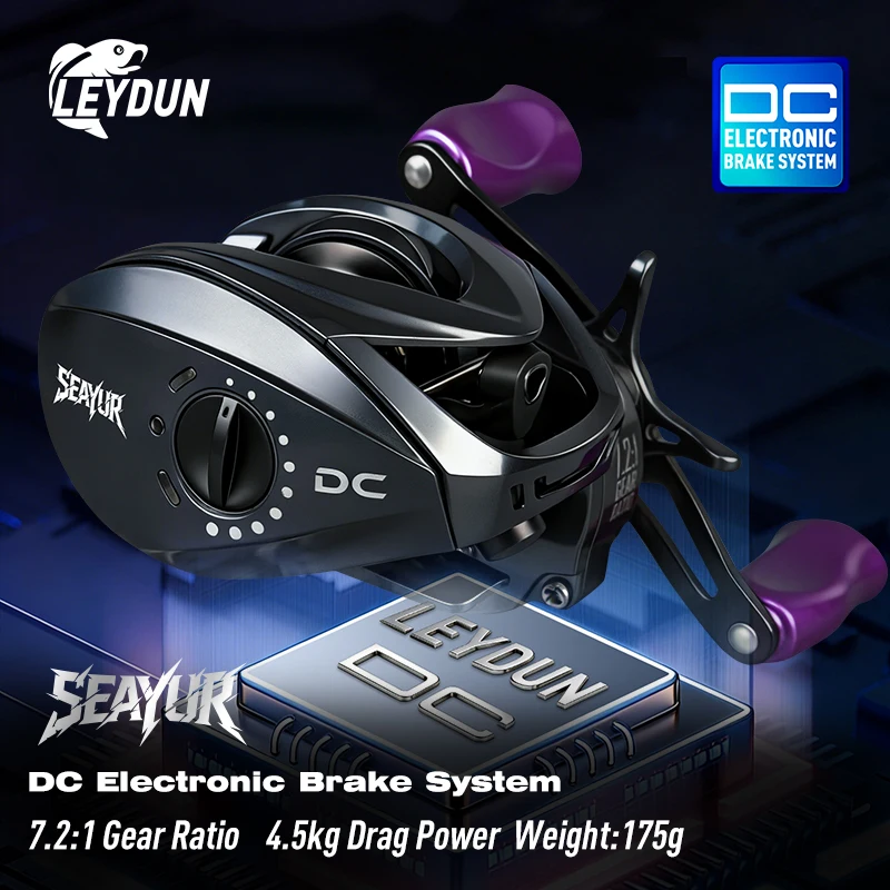 leydun-seayur-dc-fishing-reel-digital-control-long-cast-72-1-6-1bb-max-drag-45kg-fresh-saltwater-reel-baitcasting-fishing-coil
