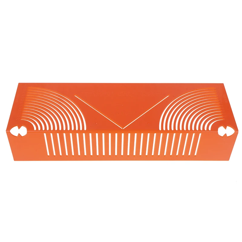 1pcs Plastic Precision Pipe Cutting Guide Square Tube Round Corner Drawing Ruler 45-degree Angle Guide Two-way Drawing Tools