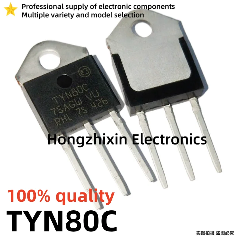 

10PCS TYN80C TO-3P TYN80 80A 1600V High power unidirectional thyristor