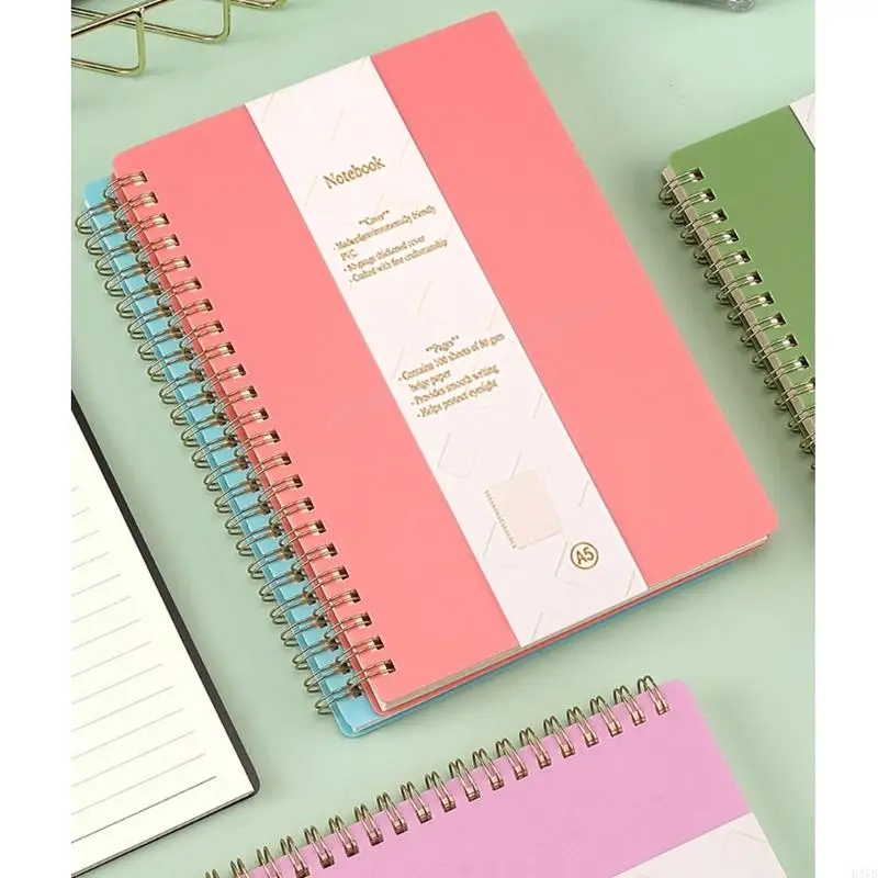 H37B Twin Coil Sciping Notepbook с 160 страницами, выровненной бумагой для написания журнала «Управляемый колледж» для написания