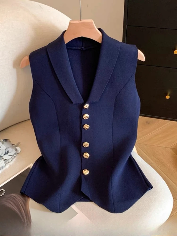 الصلبة Y2k بدوره Fown طوق الدبابات 2025 Ropa Mujer أنيقة كل مباراة بروتيل الملابس النسائية موضة الصيف الحياكة الكورية سترة