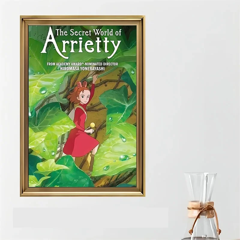 Canvas Painting 1pc Hayao Miyazaki Ghibli Famous Dishes Vintage Poster Art Anime Style Ideal Gift Perfect Room Decor Wall Decor