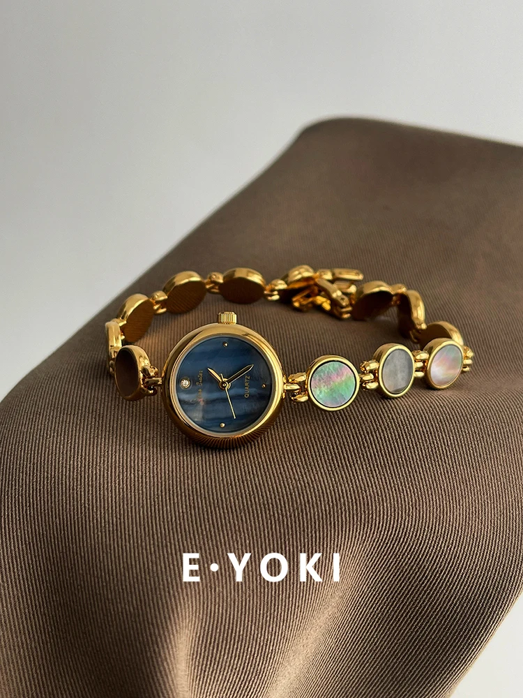 

Colorful Small Round Watch Bracelet, Women'S Light Luxury Exquisite High-End Quartz Watch, Unique Wristwatch, Women'S Gift.