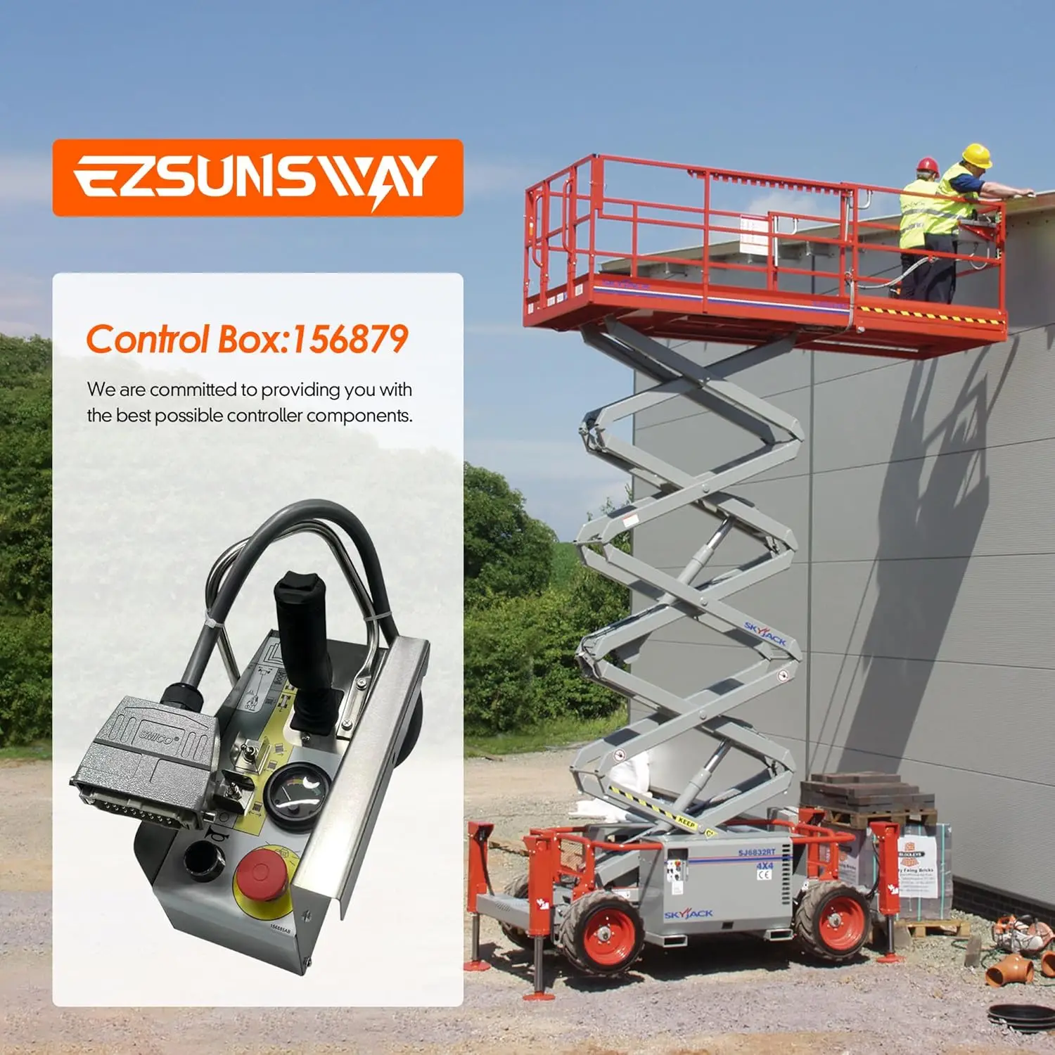 156879 156991 Control Box Compatible with Skyjack Scissor Lift SJIII 3215 3219 3220 3226 4626 4632 6826 6832