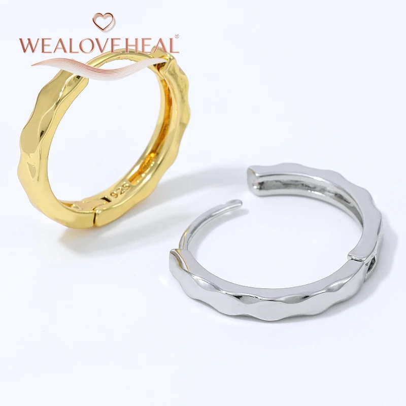 ohrringe, ohrringe damen, 18K Vergoldete Messing Wellenförmige Huggie Creolen für Damen, Unregelmäßige Bambus-Gelenk-Ohrringe, Hochglanzpoliert, Minimalistischer Alltagsschmuck, Geschenk – Detail 18