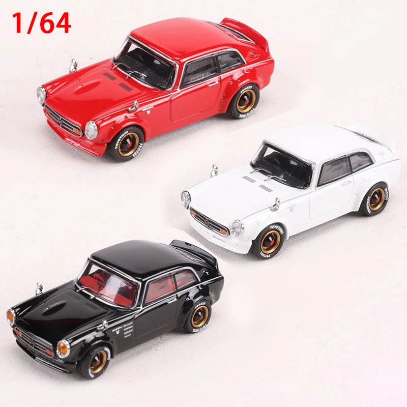 Diecast 1/64 Honda S800 Alloy Car Model Resin Model Car Play Vehicles Toys for Boys Defective Special