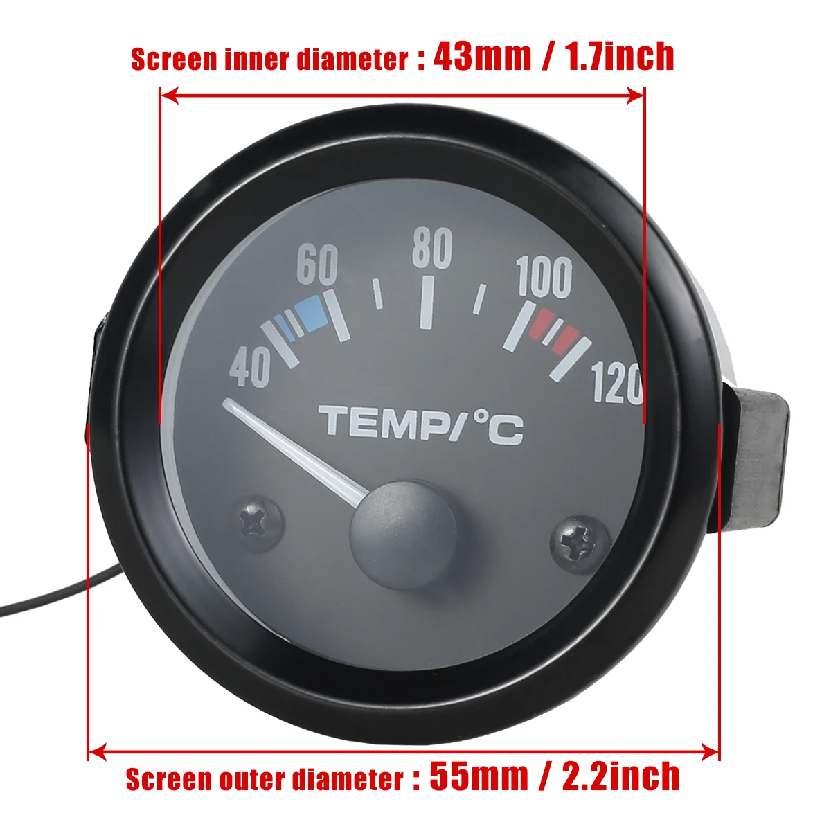 52mm Digital Car Water Temp sensore di temperatura 1/8NPT adattatore 40 ~ 120 Celsius Racing indicatore di livello del serbatoio dell\'acqua acqua