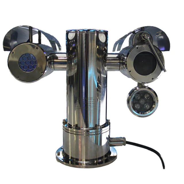 20x 2MP مقاوم للانفجار ومضاد للتآكل التصوير الحراري PTZ كاميرا تلفزيونات الدوائر المغلقة CMOS الاستشعار NVR خيارات بطاقة SD الصغيرة ضمان لمدة سنة واحدة