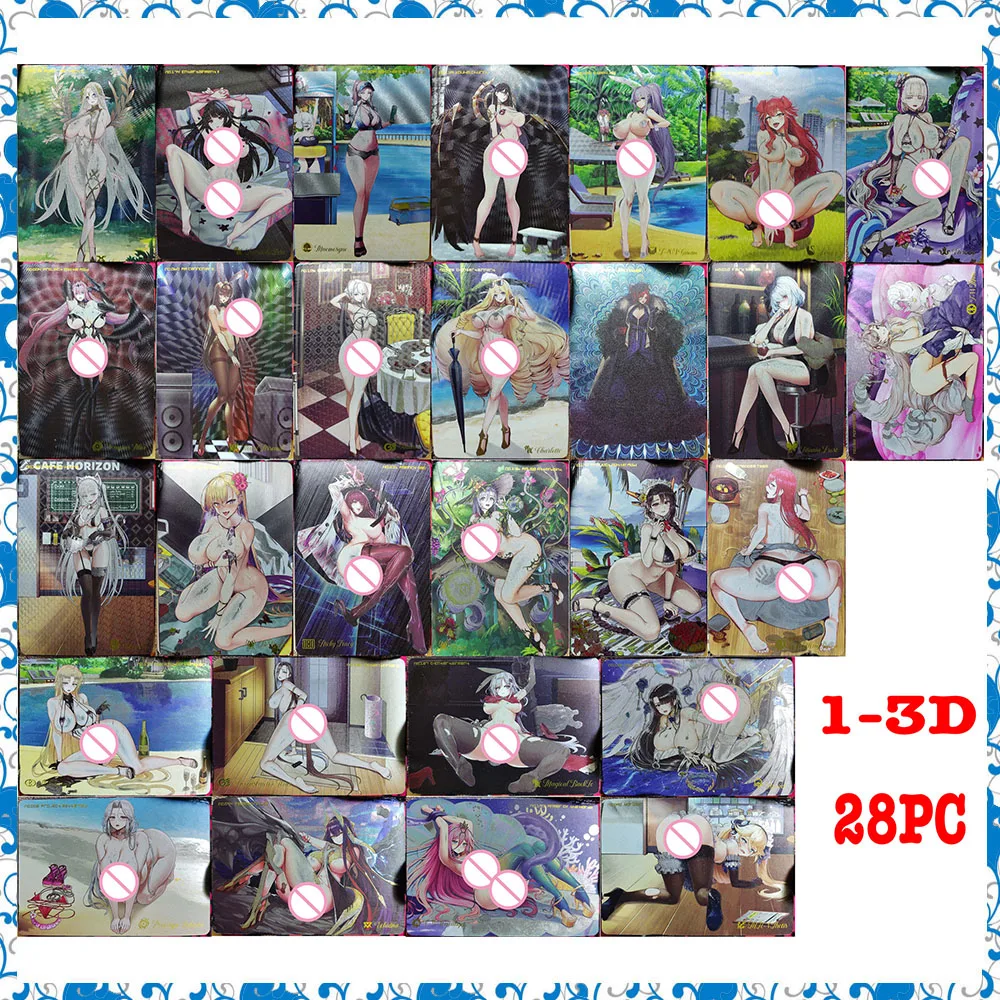 

LO Anime Goddess Story DIY ACG Премиум Блестящая коллекционная карта для жены Игры для мальчиков Игрушки Коллекционные карты Подарки на день рождения Настольная игра