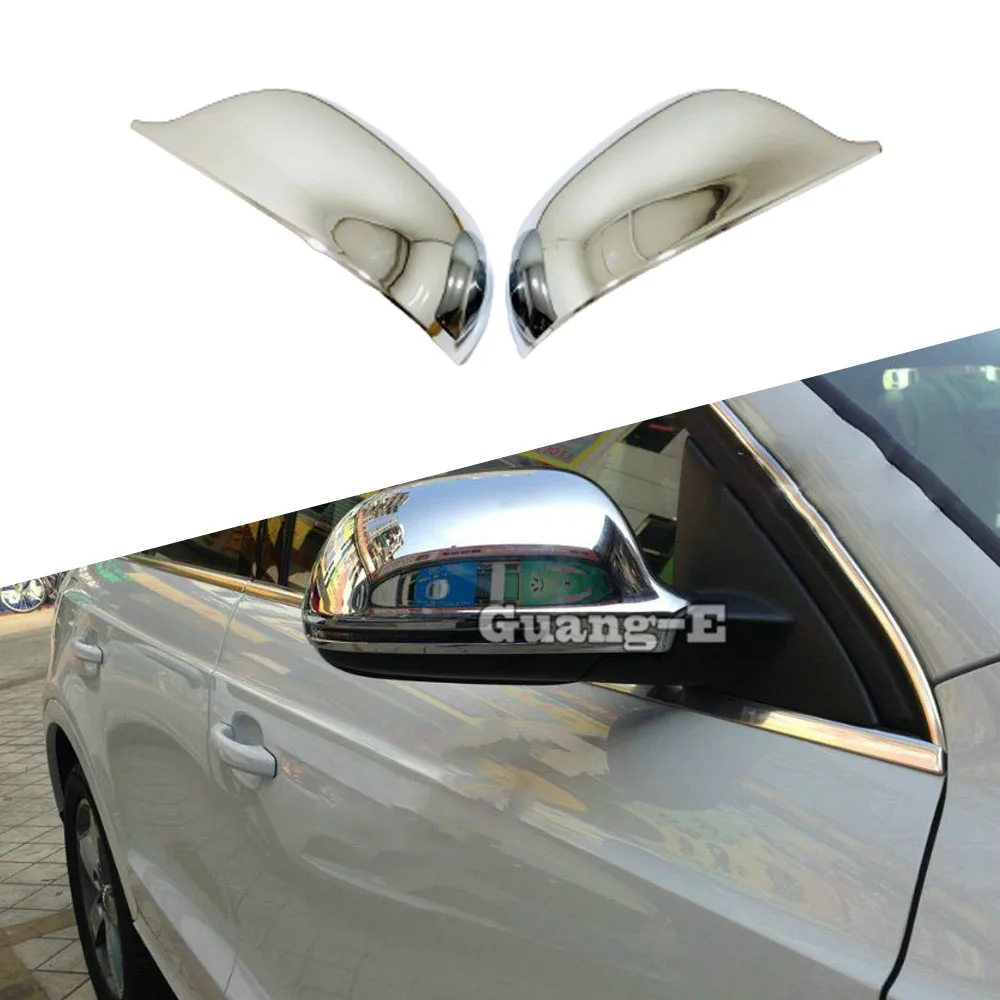 

ABS Chrome Styling Decoration For VW Audi Q3 2013 2014 2015 2016 2017 2018 Rear View Rearview Side Glass Mirror Cover Trim Frame