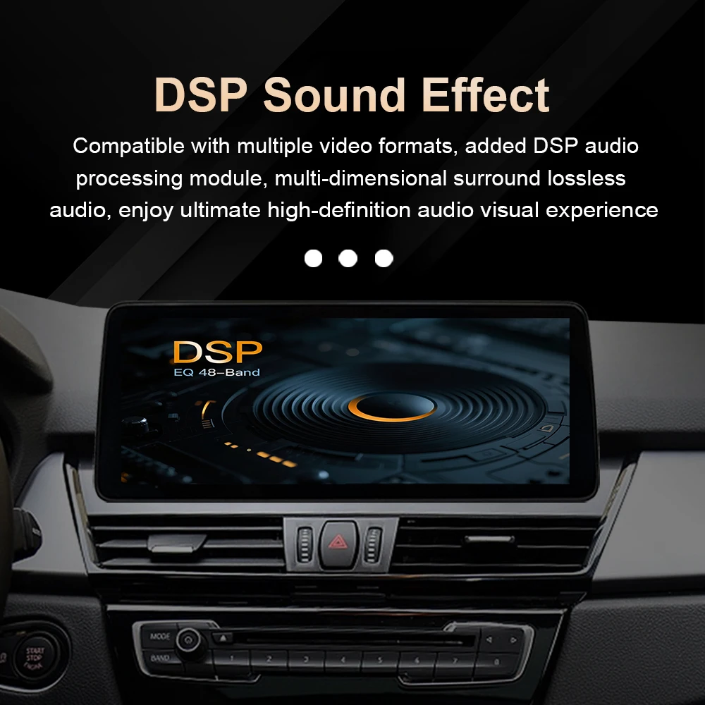 Android 15 for BMW X3 F25 X4 F26 2011 - 2016 CIC NBT System QLED Screen Car Radio Video Multimedia Player Wireless Carplay 4G