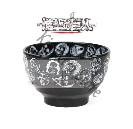 

Levi Ackerman Official Genuine Attack on Titan Reiner Braun Ceramic Japanese Tea Bowls Eren Jaeger Rice Bowl Christmas Gifts