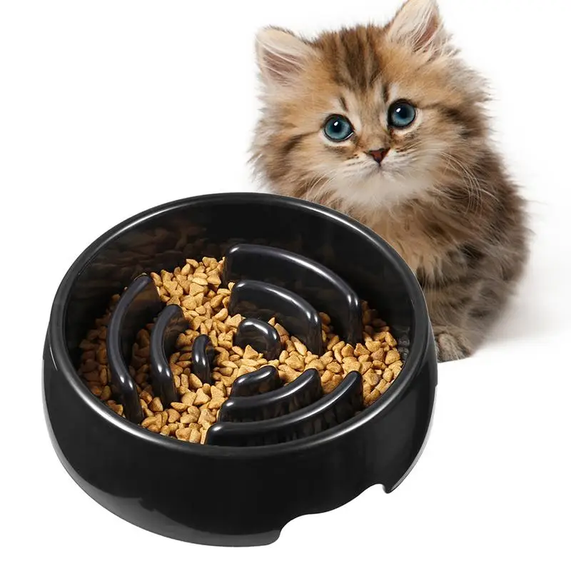 

Slow Feeder Slow Down Eating Dishes Anti-Slip Interactive Puppy Breed Eating Bowls For Small Large Dog Cat Pet
