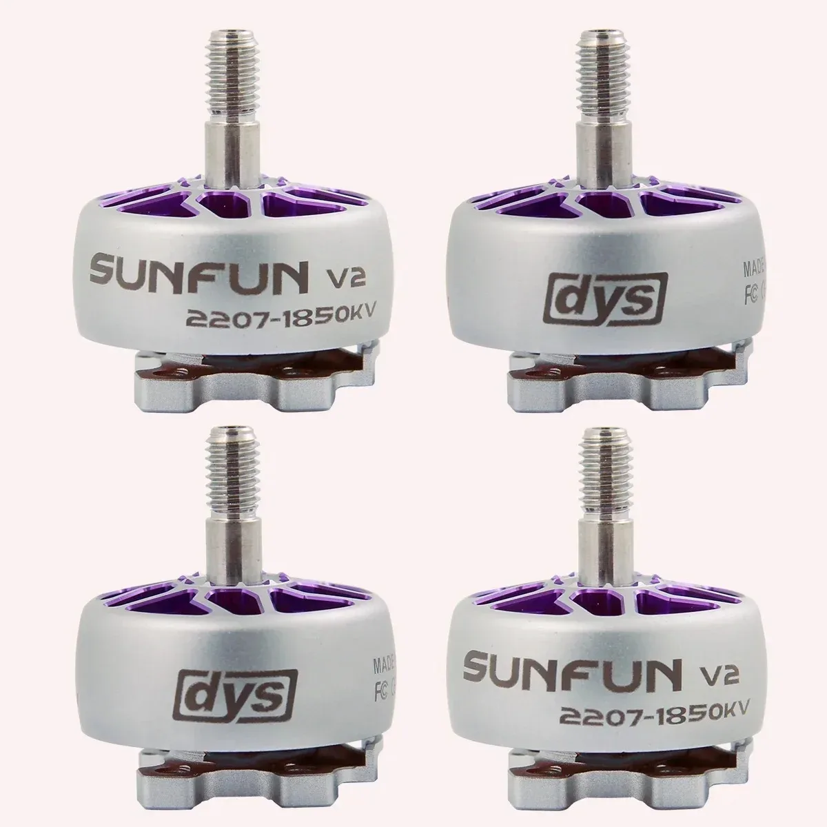 محرك DYS SUNFUN V2 2207 1850KV 2750KV بدون فرشاة لطائرة سباق بدون طيار QAV FPV كوادكوبتر