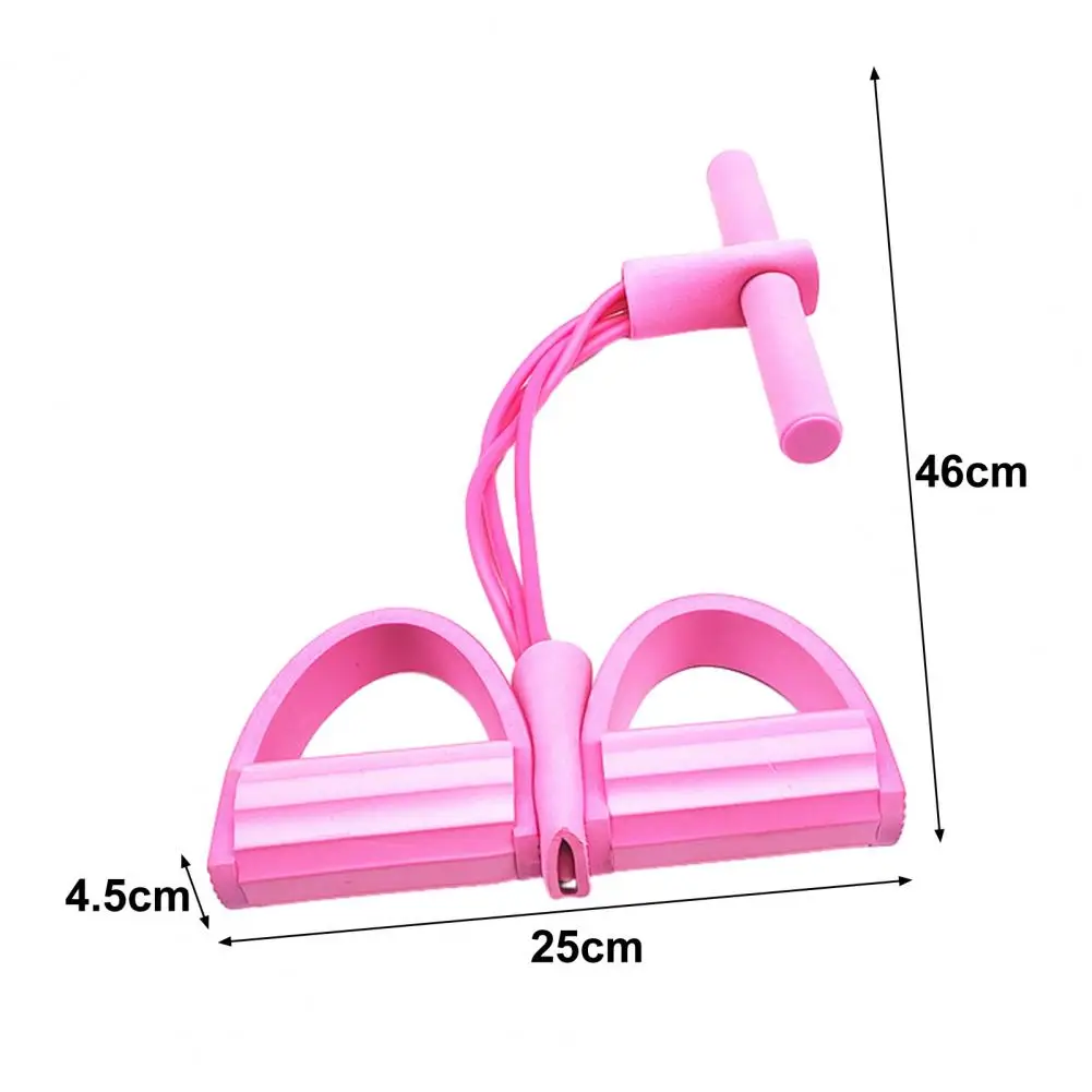 Yoga Pedal Puller 4-Tube Resistance Bands Yoga Pedal Puller Abdomen Waist Arm Training Elastic Pull Rope Fitness Tension Rope