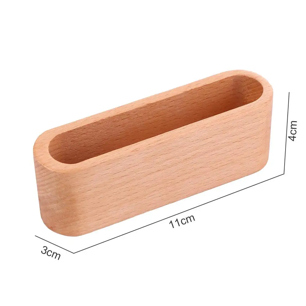 Wood High-End Display Device Office Supplies Stationery Cards Holder Card Organizer Cards Stander Wooden Business Card Holders