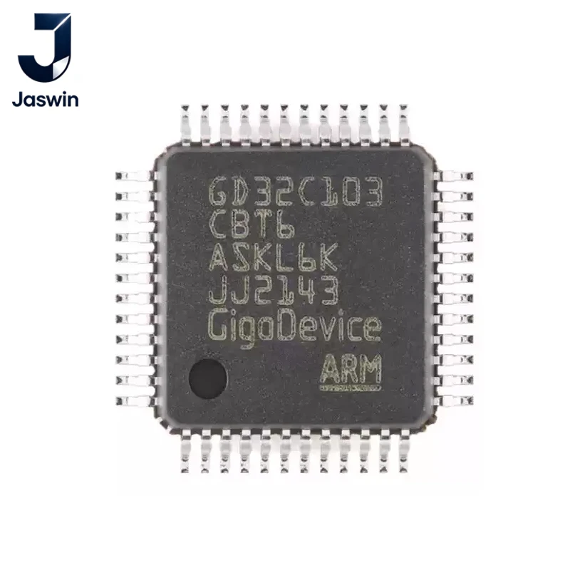 5PCS GD32C103CBT6 LQFP-48 ARM Cortex-M4 MCU 120MHz 128KB Flash Microcontroller Chip