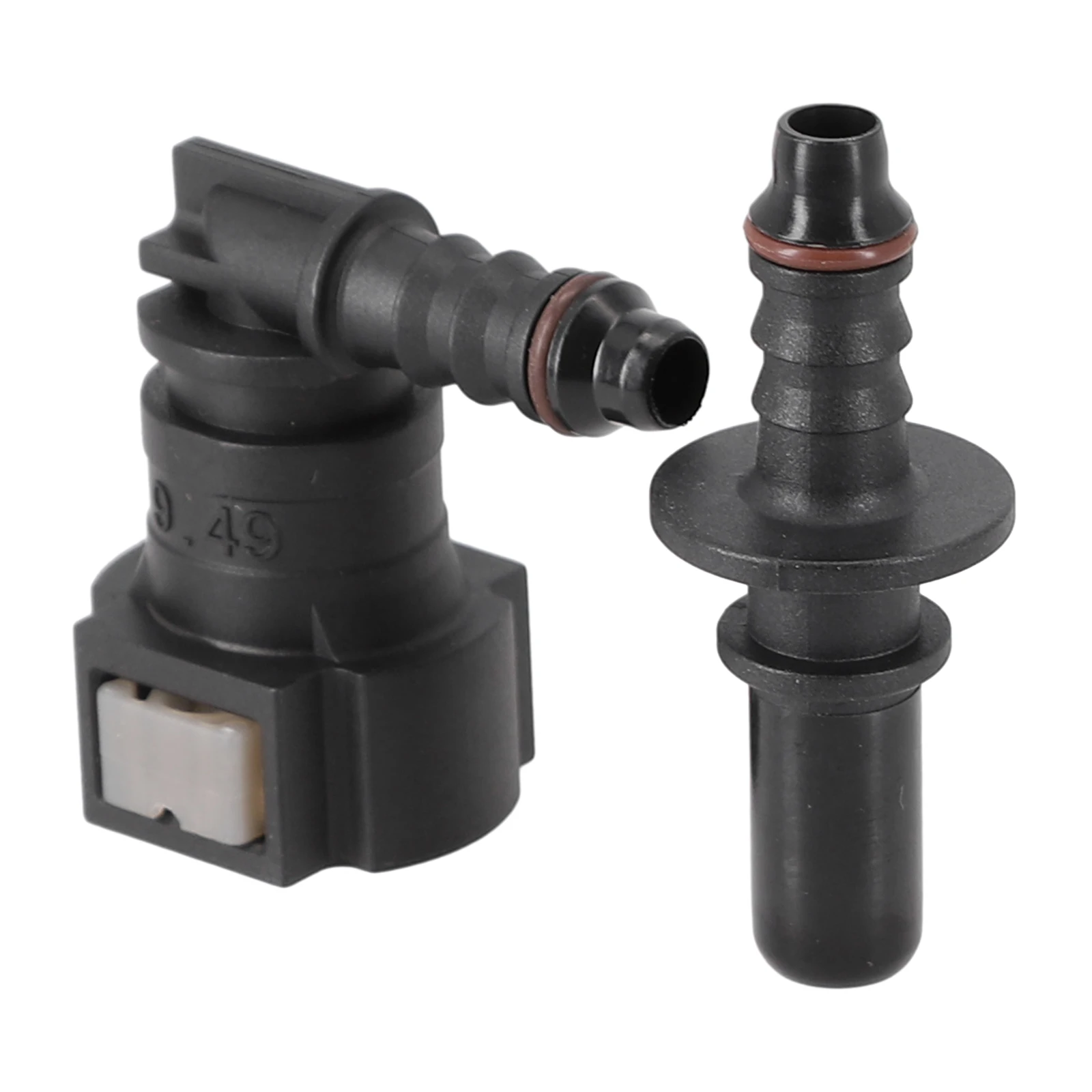 Nylon Quick Release Fuel Line Connector 90 Degree Elbow Design for SAE 9 49 with ID 6mm Easy Fluid Disconnection