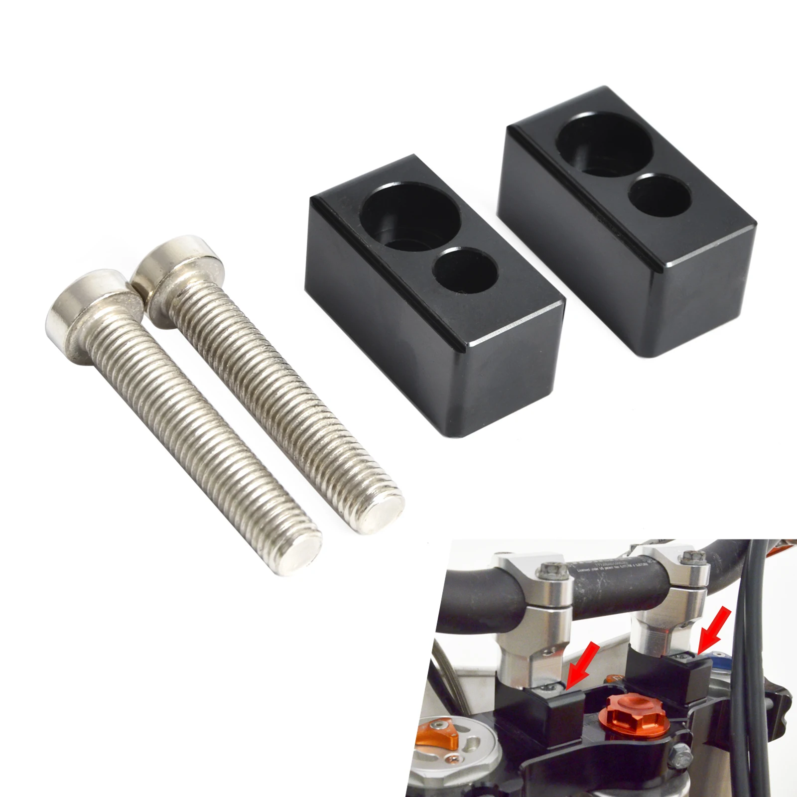22mm Height Handlebar Riser Kit For KTM 690 SMC Enduro/R 790 890 Adventure /R 1090 1190 Adventure R 1290 Super Adventure R S