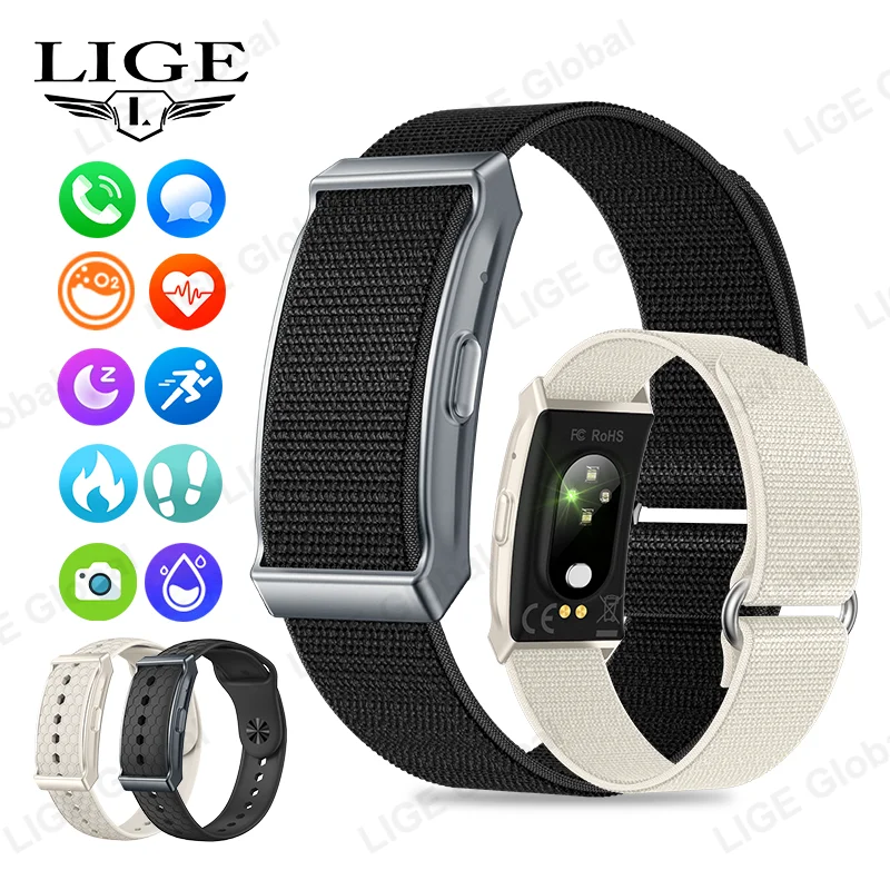 

LIGE No Screen Fitness Smart Bracelet Call Reminder Heart Rate Sleep Monitor Pedometer Sports Tracker Men Women Smartwatch 2025