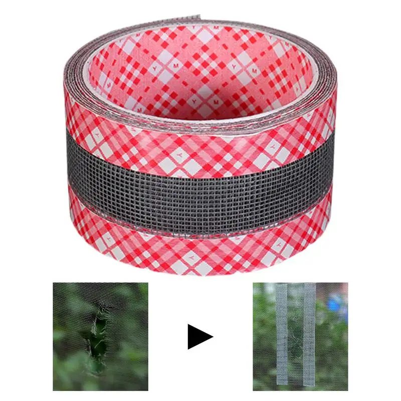 

1 Roll Self-Adhesive Window Screen Repair Tape Mosquito Net Patch Home Textile Net Anti-Insect Fly Mesh for Household Windows