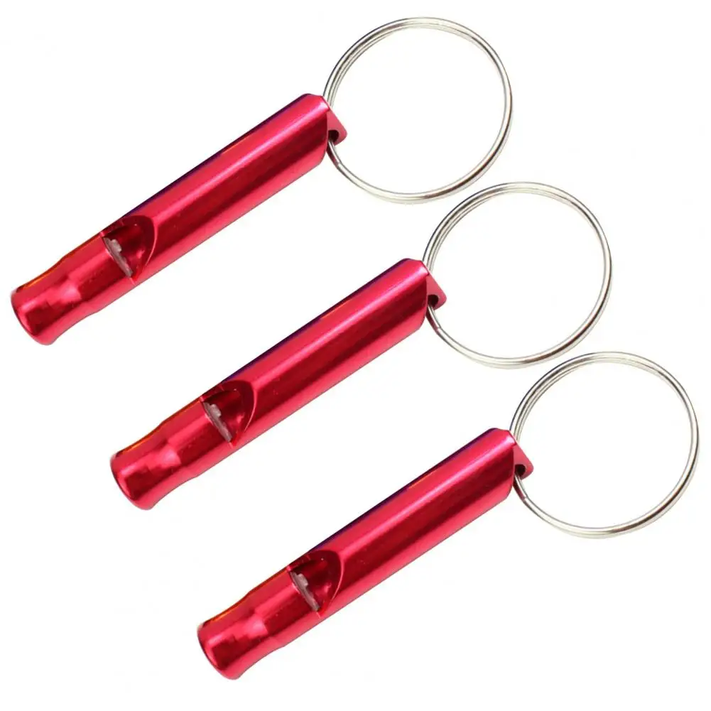 Whistles 3Pcs Durable Super Loud Mini Size  Outdoor Survival Whistles Keyrings for Hiking