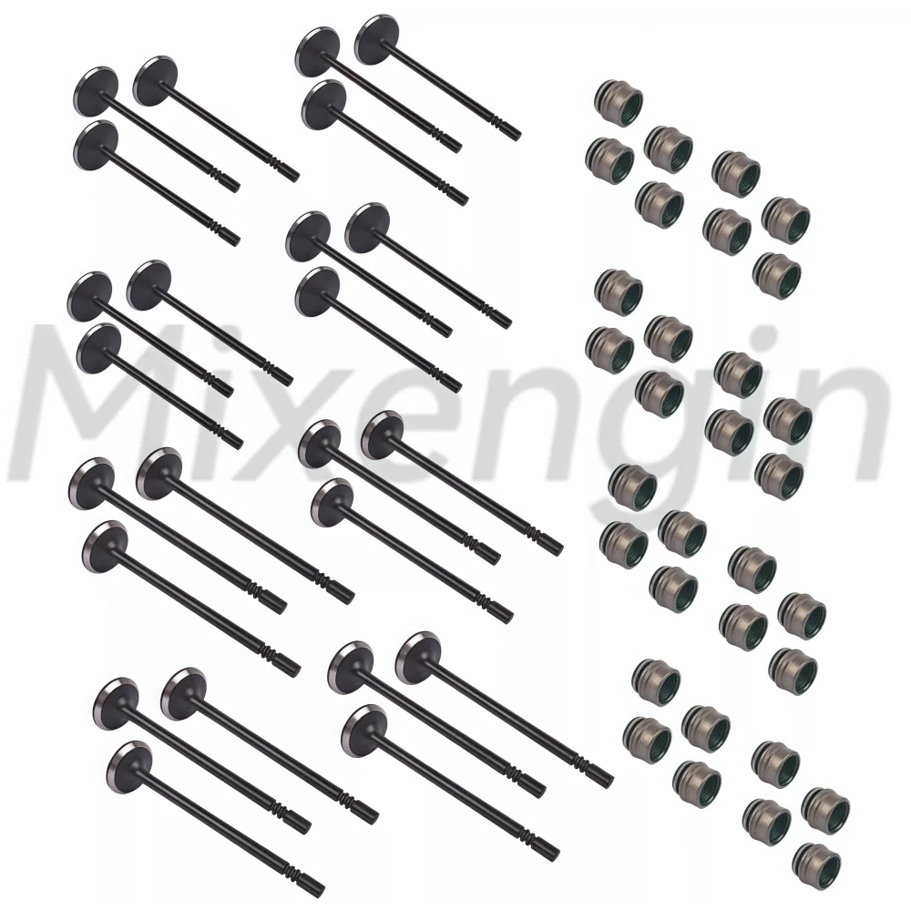 24 قطعة أجزاء المحرك كمية مجموعة صمامات العادم صالح 3.6 L V6 GAS ERB جيب دودج كرايسلر رام بروماستر 1500 2500 3500 3.6L 11-24