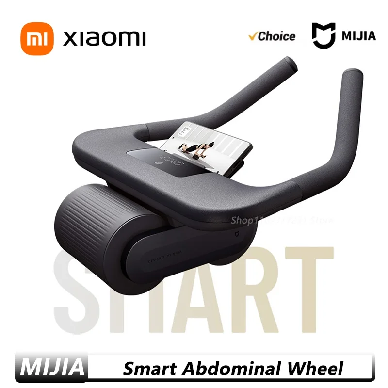 Original Xiaomi Smart Bauchrad-Trainingsgerät, starke Tragfähigkeit, rutschfeste Roller-Fitness-Training, Arbeit mit Xiaomi Ap