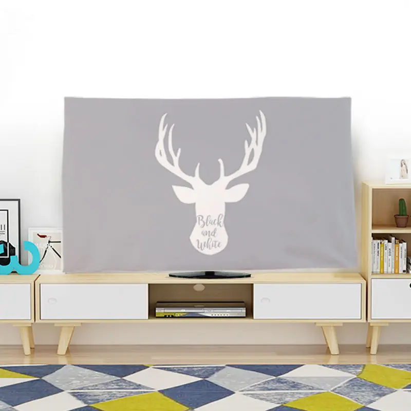 New TV Cover Protection Dust Cover Household Hanging LCD TV Dust Polyester Cover Cloth 19-70 Inches Universal Decoration