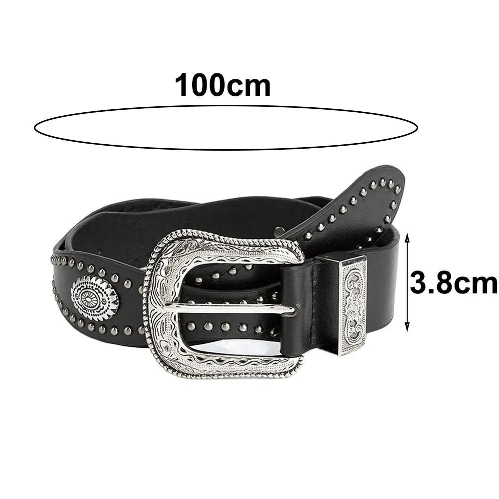 أزياء واسعة المرأة حزام الخصر بو الجلود خمر قبعات رعاة البقر الغربية حزام الرجعية عارضة حزام الجينز