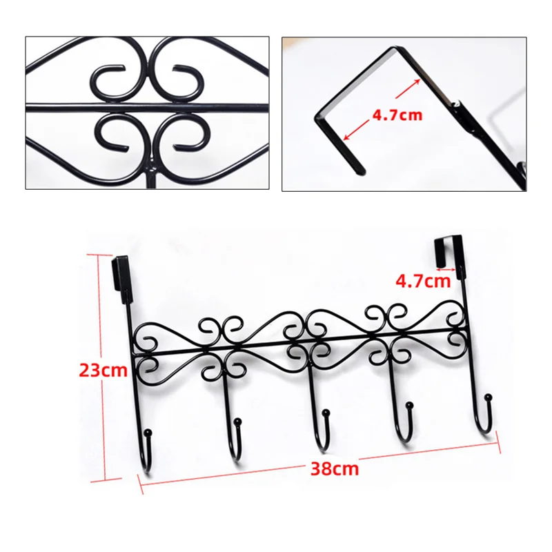 Door Hooks Hanger Wall Organizer Keys Hanger on Top Door Hooks for Bag Holder Clothes Coat Rack Towel Hooks Home Accessories