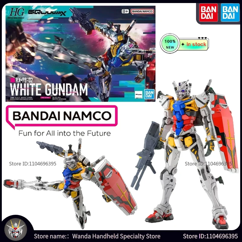 

Brand New in Stock BANDAI Model Toys RX-78-02 White Gundam Original Assembling Mecha Anime Figures Puzzle Holiday Popular Gifts