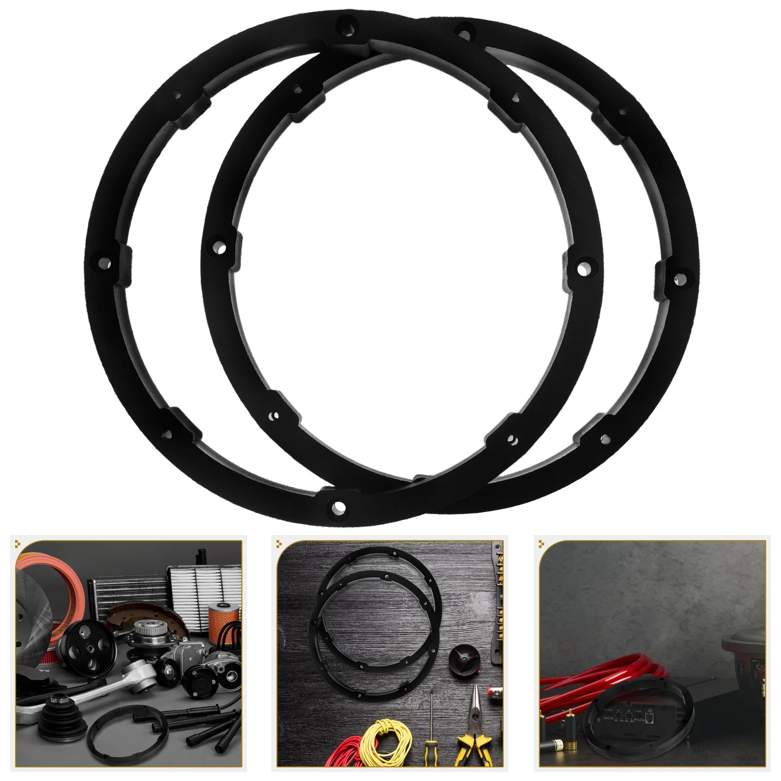 

2Pcs Car Speaker Rings Durable Spacer for Auto Speaker Stability and Clear Audio Vehicle Accessories Car Accessory