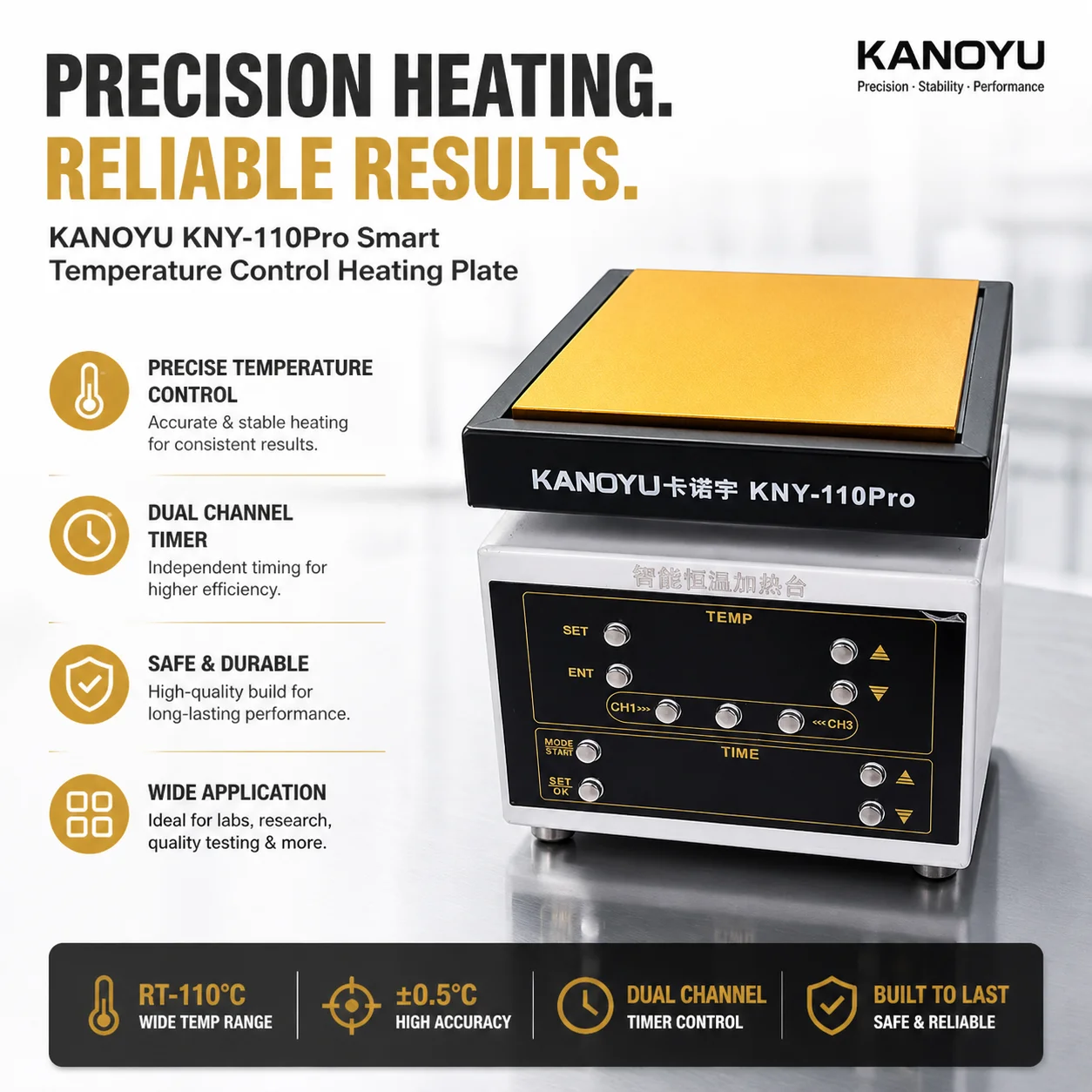 Intelligent constant-temperature PCB soldering timed preheating platform heating table