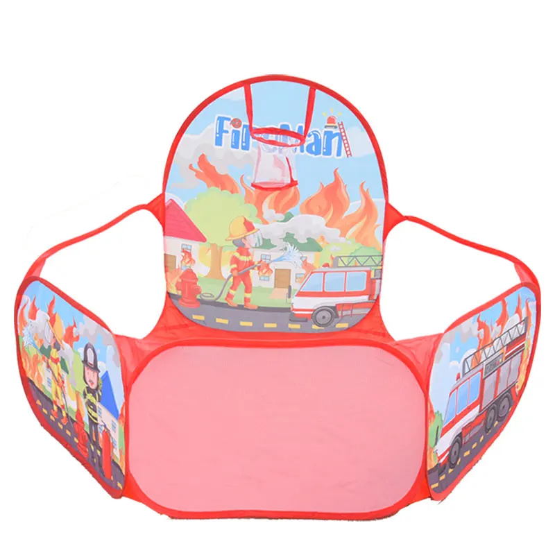 어린이 볼 풀 텐트, 휴대용 접이식 볼 피트 놀이 텐트, 바구니 포함, 야외 실내 스포츠 교육 장난감, 명절 선물