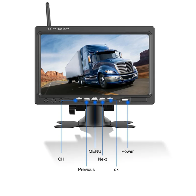 

Classy-7Inch Wireless Rear View Camera TFT LCD Monitor Night Vision Backup Parking Rear View Camera System For RV Truck Trailer