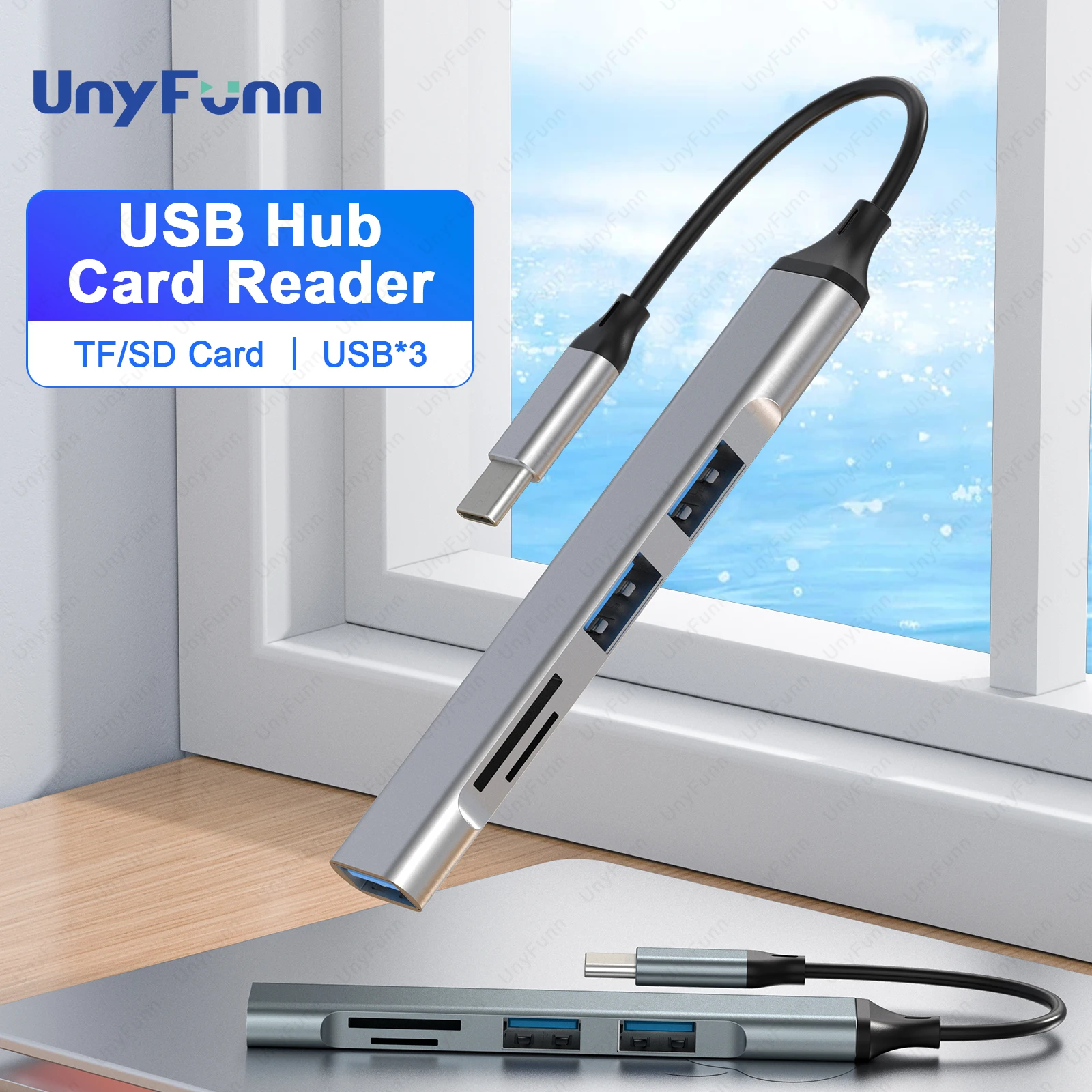 Universal 4 Port USB-A USB-C Hub Type-C 3.0 Docking Station For iPad PC Computer Accessories HUB Laptop Splitter 3.0/2.0 Ports