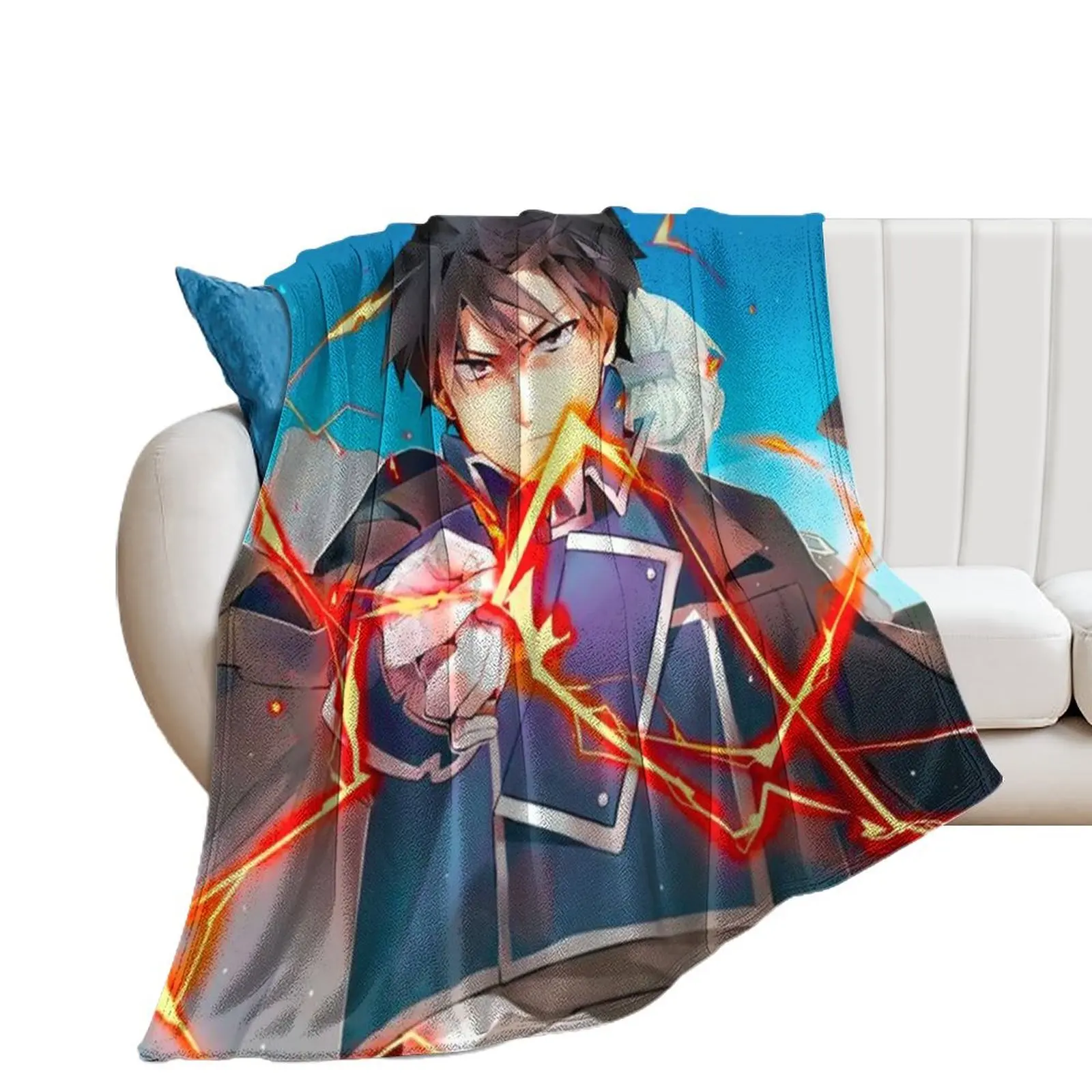 

Roy Mustang Throw Blanket Beach halloween blankets and throws Blankets