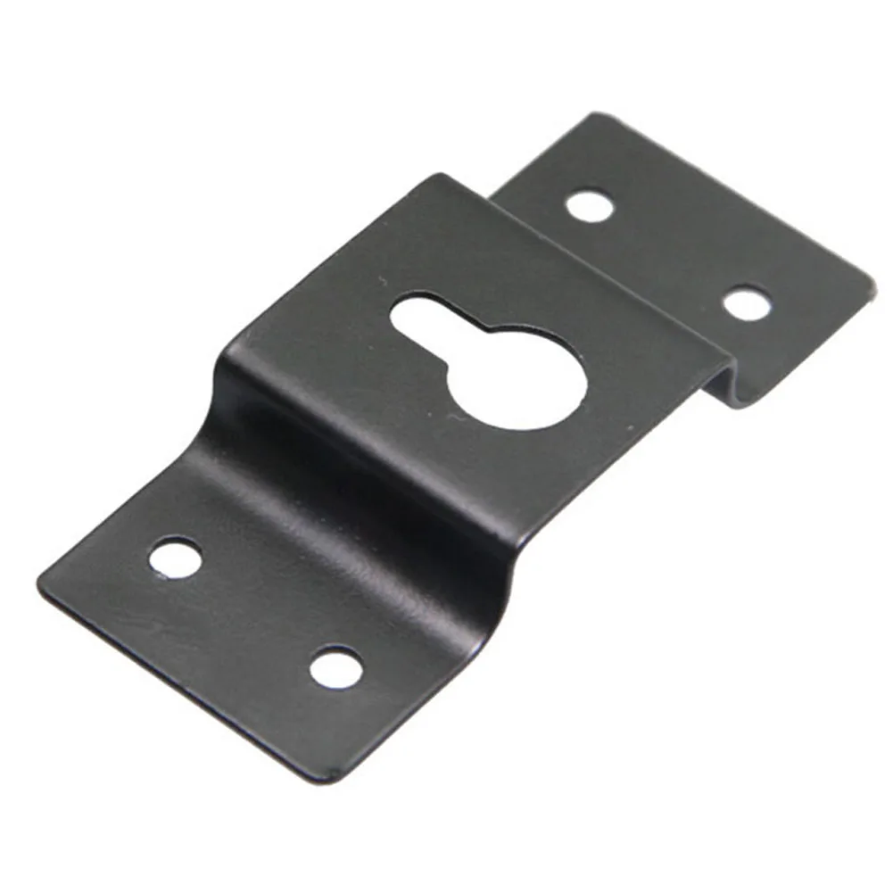 Bracket Mount Hook Hanger Wall Mount Bracket Black Excellent Stability 1.2MM Thick Iron Plate 1pc Clocks Brand New