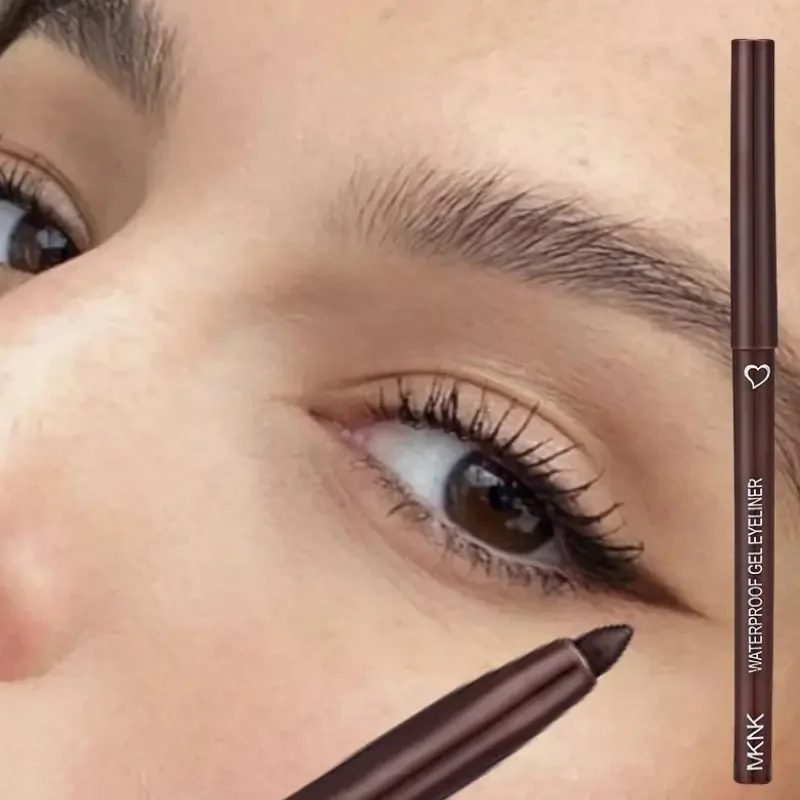 1 PC สีน้ําตาลเรียบกันน้ําอายไลเนอร์เจลดินสอนุ่มสวมใส่ง่าย Pigment Matte คอนซีลเลอร์ปากกา Lasting Eyes แต่งหน้าความงาม